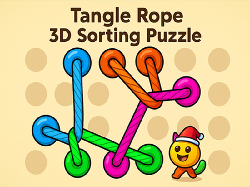 Gêm Hazel Tangle Rope 3D: Trefnu Pos ar-lein