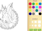 Gêm Llyfr Lliwio Mandala i Oedolion ar-lein