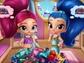 Gêm Glanhau Gwisgoedd Gwisg Shimmer And Shine  ar-lein