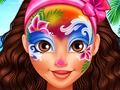 Gêm Oceania Princess Moana Face Art ar-lein