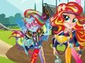 Gêm Merched o Equestria. Gemau Cyfeillgarwch: Motocross  ar-lein
