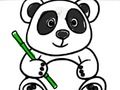 Gêm Yn ôl i'r Ysgol: Lliwio Panda  ar-lein