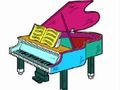 Gêm Yn ôl i'r Ysgol: Llyfr Lliwio Piano  ar-lein