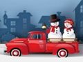 Gêm Jig-so Trucks Xmas  ar-lein