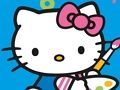 Gêm Lliw yn ôl Rhif Gyda Helo Kitty  ar-lein