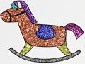 Gêm Llyfr Lliwio Teganau Glitter  ar-lein