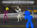 Gêm Diffoddwr Stickman 3D: Dyrnau Cynddaredd ar-lein