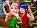 Gêm Ladybug Ac Elsa Xmas Selfie  ar-lein
