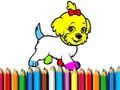 Gêm Yn ôl i'r Ysgol: Llyfr Lliwio Doggy  ar-lein
