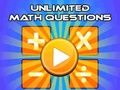 Gêm Cwestiynau Mathemateg Diderfyn  ar-lein