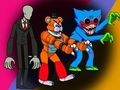 Gêm Sgwad Monsters Attack Among Us  ar-lein