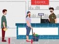 Gêm Jig-so Pellter Cymdeithasol  ar-lein