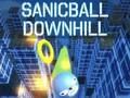 Gêm Sanicball i lawr yr allt ar-lein