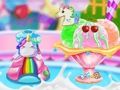 Gêm Gwneuthurwr Corn Hufen Iâ Unicorn  ar-lein