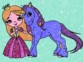 Gêm Glitter Llyfr Lliwio Merched  ar-lein