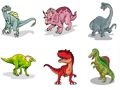 Gêm Cardiau Dino  ar-lein