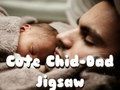 Gêm Jig-so Plentyn-Dad Ciwt  ar-lein