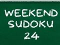 Gêm Penwythnos Sudoku 24  ar-lein