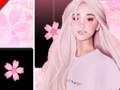 Gêm Ariana Grande Teils Piano Pinc, Cerddoriaeth a Hud  ar-lein
