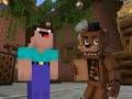 Gêm Noob yn erbyn 1000 o Freddy's  ar-lein