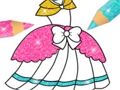 Gêm Lliwio Glitter Gwisg  ar-lein