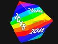 Gêm Ciwbiau 2048 3D gyda Rhifau  ar-lein
