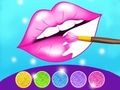 Gêm Gêm Lliwio Gwefusau Glitter  ar-lein