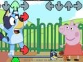 Gêm FNF: Bluey VS Peppa Mochyn  ar-lein