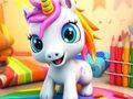 Gêm Llyfr Lliwio: Unicorn  ar-lein