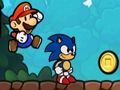 Gêm Super Mario a Sonic  ar-lein