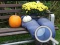 Gêm Gardd yr Hydref Dewch o hyd i 100 o ieir bach yr haf  ar-lein