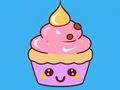 Gêm Llyfr Lliwio: Cupcake  ar-lein