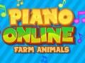 Gêm Piano Anifeiliaid Fferm Ar-lein  ar-lein