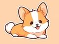 Gêm Llyfr Lliwio: Corgi  ar-lein