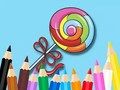 Gêm Llyfr Lliwio: Lollipop  ar-lein