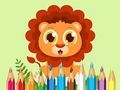 Gêm Llyfr Lliwio: Baby Lion  ar-lein