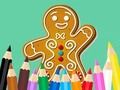 Gêm Llyfr Lliwio: Gingerbreads  ar-lein