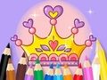 Gêm Llyfr Lliwio: Princess Crown  ar-lein