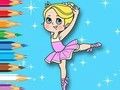 Gêm Llyfr Lliwio: Ballet Girl  ar-lein