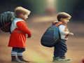 Gêm Pos Lluniau Jig-so Nôl i'r Ysgol  ar-lein