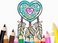 Gêm Llyfr Lliwio: Heart Dreamcatcher  ar-lein