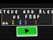 Gêm Steve ac Alex yn erbyn Ffnaf  ar-lein