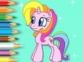 Gêm Llyfr Lliwio: Shining Pony  ar-lein