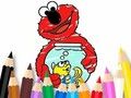 Gêm Llyfr Lliwio: Elmo New Friend  ar-lein