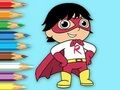 Gêm Llyfr Lliwio: Super-Ryan  ar-lein