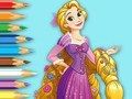 Gêm Llyfr Lliwio: Y Dywysoges Rapunzel  ar-lein