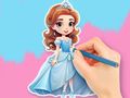 Gêm Llyfr Lliwio: Chibi Princess  ar-lein