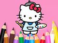 Gêm Llyfr Lliwio: Hello Kitty Paentio  ar-lein