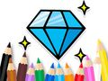 Gêm Llyfr Lliwio: Shining-Diamond  ar-lein