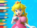Gêm Llyfr Lliwio: Young Princess Peach  ar-lein